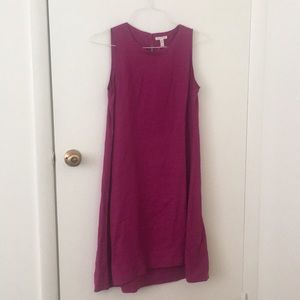 Eileen Fisher Magenta Linen Dress